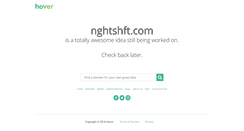 Desktop Screenshot of nghtshft.com